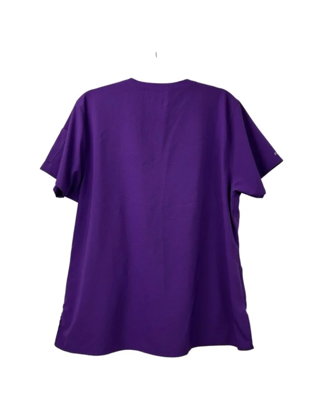 Carhartt Force Modern Fit Scrub Top Womens XL Purple Short Sleeve V Neck Logo - Picture 2 of 15